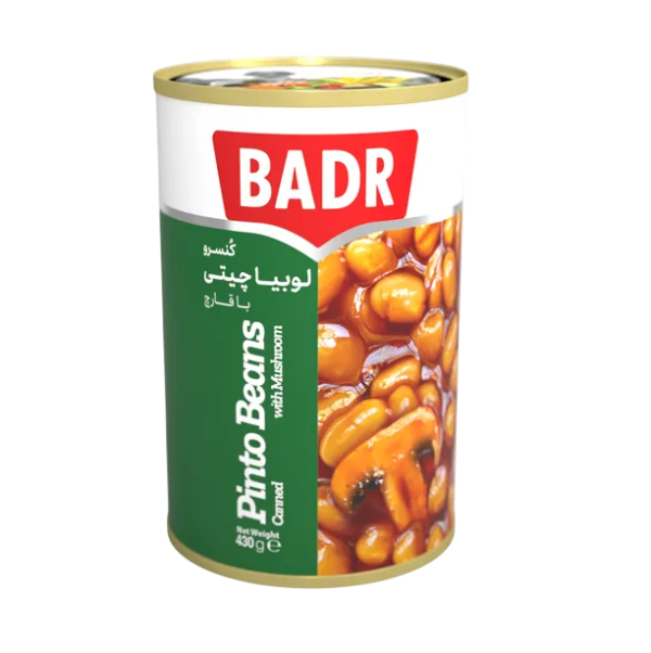 کنسرو لوبیاچیتی با قارچ بدر
